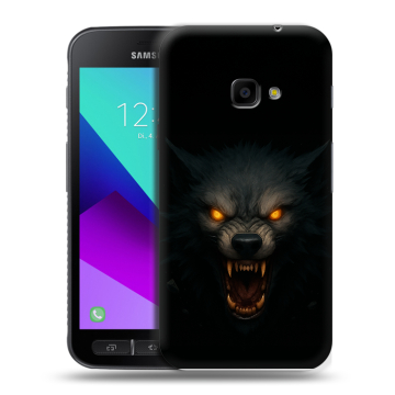 Пластиковый чехол на Samsung Galaxy Xcover 4 с принтом Волк Пластиковый чехол на Samsung Galaxy Xcover 4 с принтом Волк