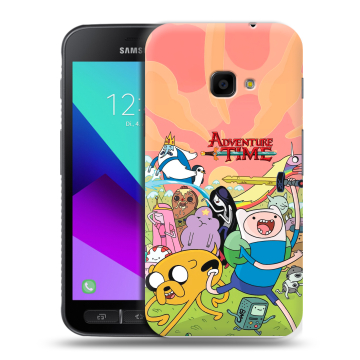 Пластиковый чехол на Samsung Galaxy Xcover 4 с принтом Adventure time Время приключений Пластиковый чехол на Samsung Galaxy Xcover 4 с принтом Adventure time Время приключений