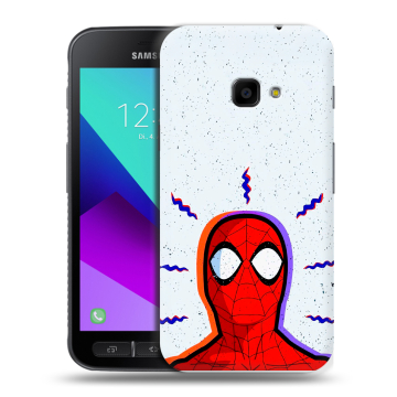 Пластиковый чехол на Samsung Galaxy Xcover 4 с принтом Spiderman Человек паук Пластиковый чехол на Samsung Galaxy Xcover 4 с принтом Spiderman Человек паук