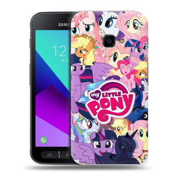 Пластиковый чехол на Samsung Galaxy Xcover 4 с принтом My little pony Дружба чудо Пластиковый чехол на Samsung Galaxy Xcover 4 с принтом My little pony Дружба чудо