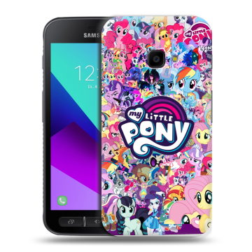 Пластиковый чехол на Samsung Galaxy Xcover 4 с принтом My little pony Дружба чудо