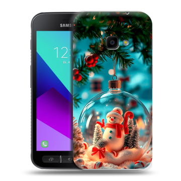 Пластиковый чехол на Samsung Galaxy Xcover 4 с принтом Новый год Пластиковый чехол на Samsung Galaxy Xcover 4 с принтом Новый год