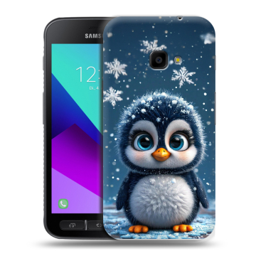 Пластиковый чехол на Samsung Galaxy Xcover 4 с принтом Новый год Пластиковый чехол на Samsung Galaxy Xcover 4 с принтом Новый год