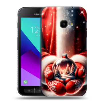 Пластиковый чехол на Samsung Galaxy Xcover 4 с принтом Новый год Пластиковый чехол на Samsung Galaxy Xcover 4 с принтом Новый год