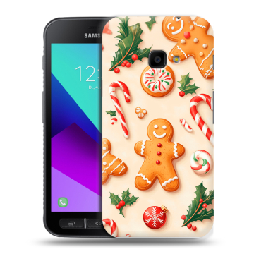 Пластиковый чехол на Samsung Galaxy Xcover 4 с принтом Новый год Пластиковый чехол на Samsung Galaxy Xcover 4 с принтом Новый год