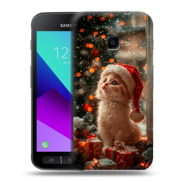 Пластиковый чехол на Samsung Galaxy Xcover 4 с принтом Новый год Пластиковый чехол на Samsung Galaxy Xcover 4 с принтом Новый год