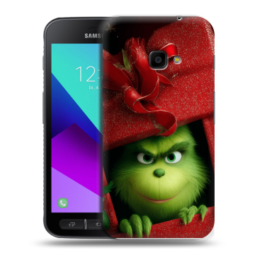Пластиковый чехол на Samsung Galaxy Xcover 4 с принтом Новый год Пластиковый чехол на Samsung Galaxy Xcover 4 с принтом Новый год
