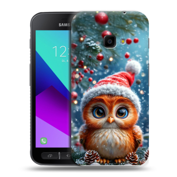 Пластиковый чехол на Samsung Galaxy Xcover 4 с принтом Новый год