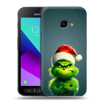 Пластиковый чехол на Samsung Galaxy Xcover 4 с принтом Новый год