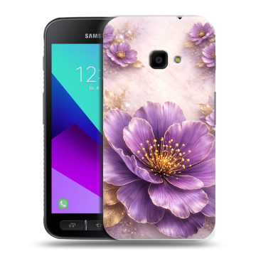 Пластиковый чехол на Samsung Galaxy Xcover 4 с принтом женский