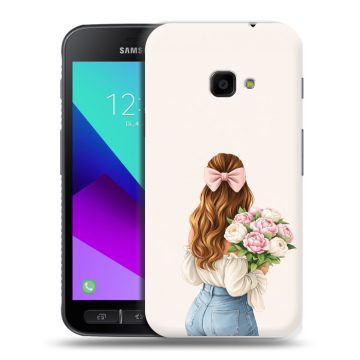 Пластиковый чехол на Samsung Galaxy Xcover 4 с принтом женский