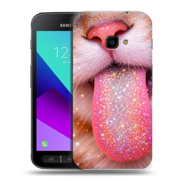 Пластиковый чехол на Samsung Galaxy Xcover 4 с принтом для девочек