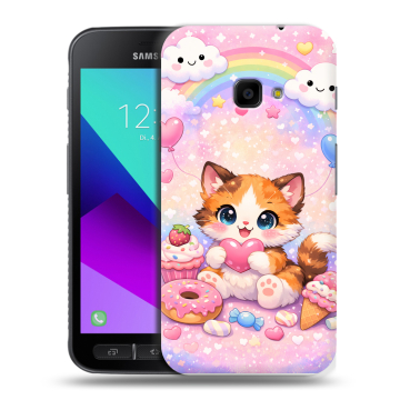 Пластиковый чехол на Samsung Galaxy Xcover 4 с принтом для девочек