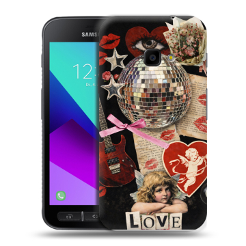 Пластиковый чехол на Samsung Galaxy Xcover 4 с принтом для девочек Пластиковый чехол на Samsung Galaxy Xcover 4 с принтом для девочек