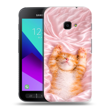 Пластиковый чехол на Samsung Galaxy Xcover 4 с принтом женский