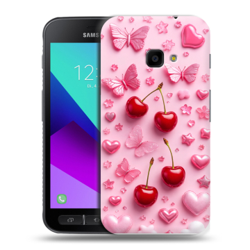 Пластиковый чехол на Samsung Galaxy Xcover 4 с принтом для девочек