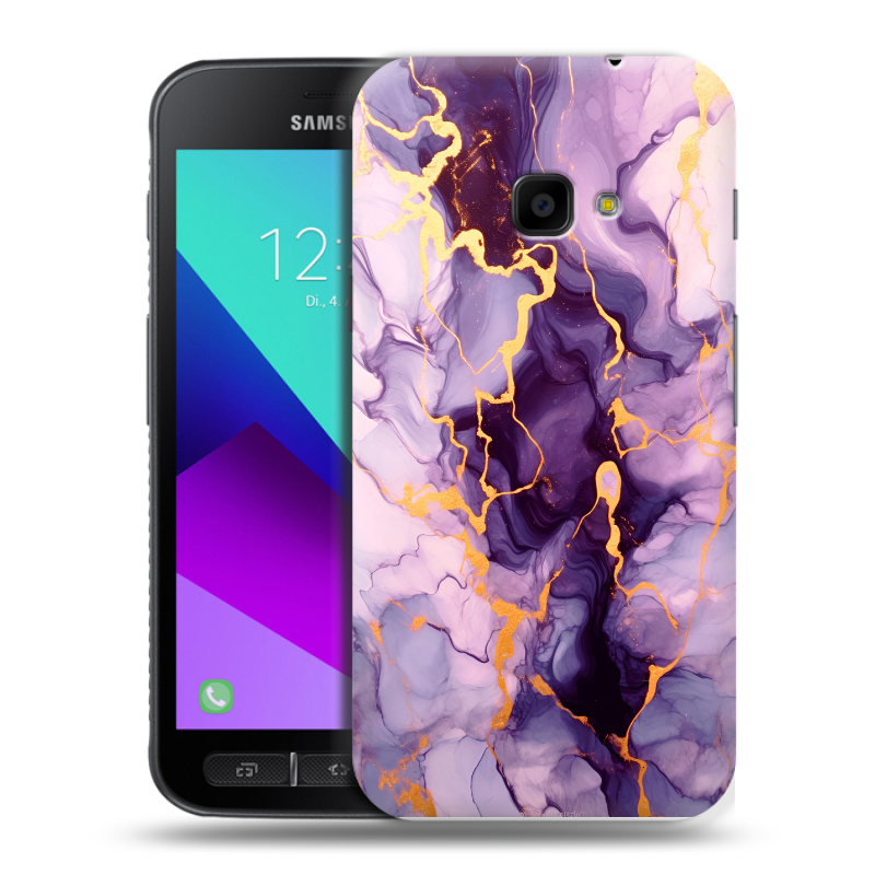 Пластиковый чехол на Samsung Galaxy Xcover 4 с принтом Мрамор Пластиковый чехол на Samsung Galaxy Xcover 4 с принтом Мрамор