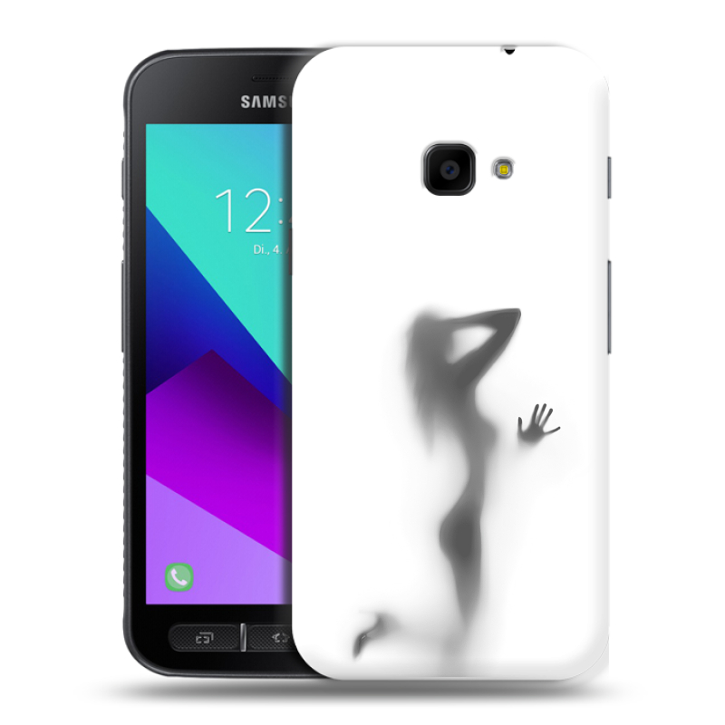 Пластиковый чехол на Samsung Galaxy Xcover 4 с принтом Силуэт Пластиковый чехол на Samsung Galaxy Xcover 4 с принтом Силуэт