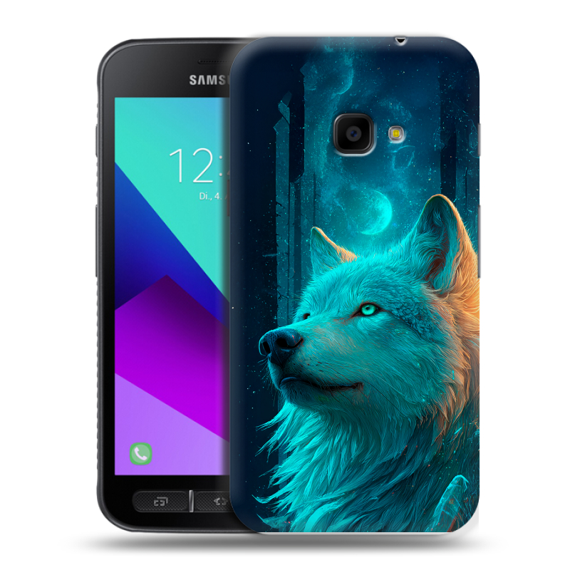 Пластиковый чехол на Samsung Galaxy Xcover 4 с принтом бабочки саккура Пластиковый чехол на Samsung Galaxy Xcover 4 с принтом бабочки саккура