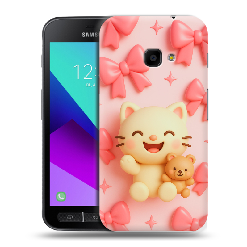 Пластиковый чехол на Samsung Galaxy Xcover 4 с принтом для девочек Пластиковый чехол на Samsung Galaxy Xcover 4 с принтом для девочек