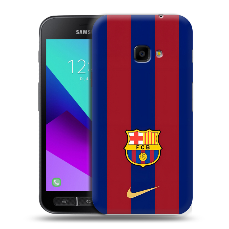 Пластиковый чехол на Samsung Galaxy Xcover 4 с принтом Барселона Barcelona Пластиковый чехол на Samsung Galaxy Xcover 4 с принтом Барселона Barcelona