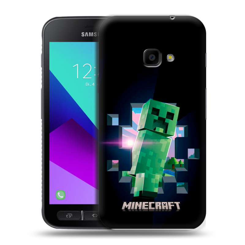 Пластиковый чехол на Samsung Galaxy Xcover 4 с принтом Майнкрафт Minecraft Пластиковый чехол на Samsung Galaxy Xcover 4 с принтом Майнкрафт Minecraft