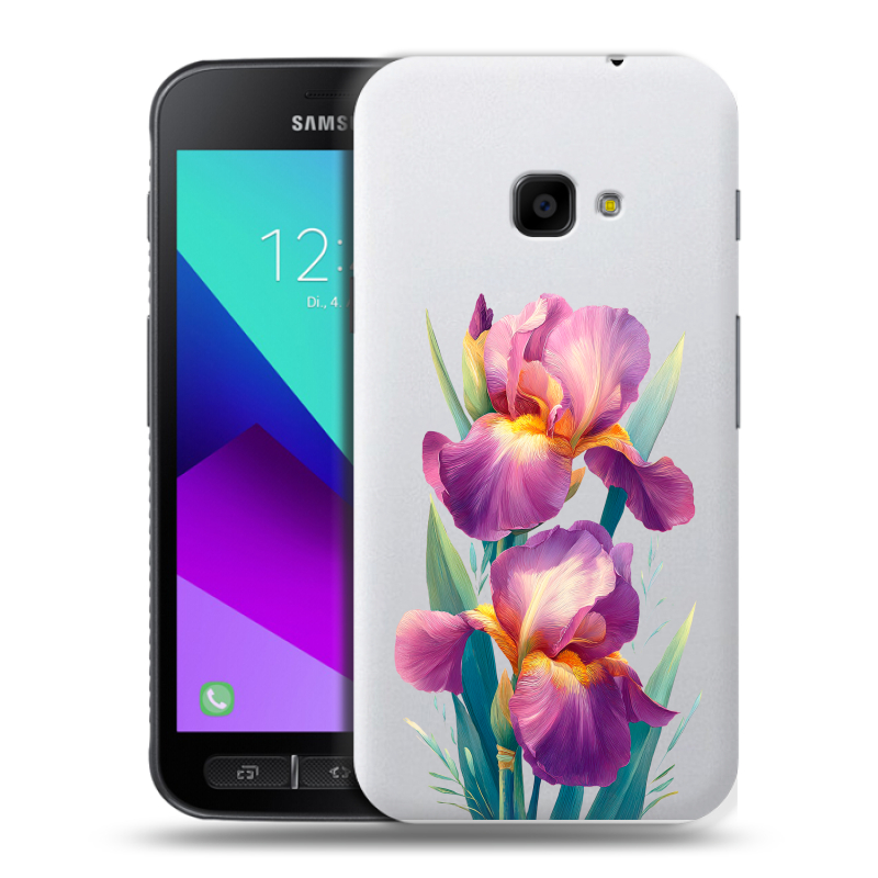 Пластиковый чехол на Samsung Galaxy Xcover 4 с принтом Цветы орхидеи Пластиковый чехол на Samsung Galaxy Xcover 4 с принтом Цветы орхидеи