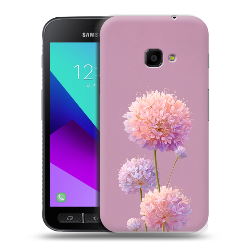 Пластиковый чехол на Samsung Galaxy Xcover 4 с принтом Цветы Пластиковый чехол на Samsung Galaxy Xcover 4 с принтом Цветы