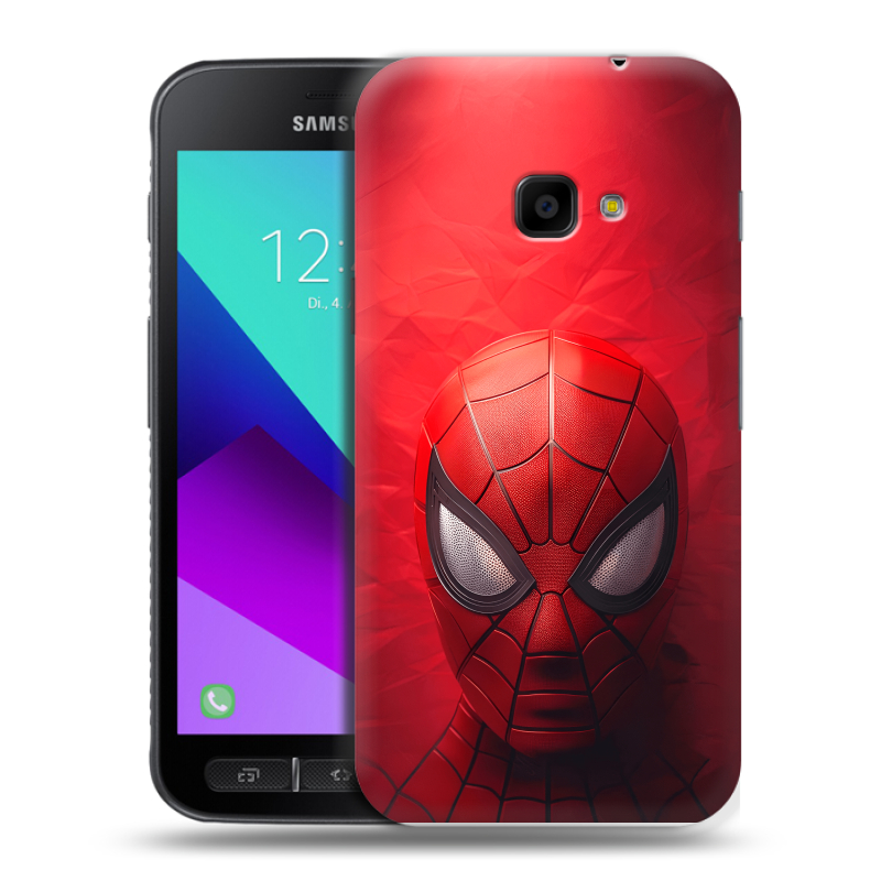 Пластиковый чехол на Samsung Galaxy Xcover 4 с принтом Spiderman Человек паук Пластиковый чехол на Samsung Galaxy Xcover 4 с принтом Spiderman Человек паук