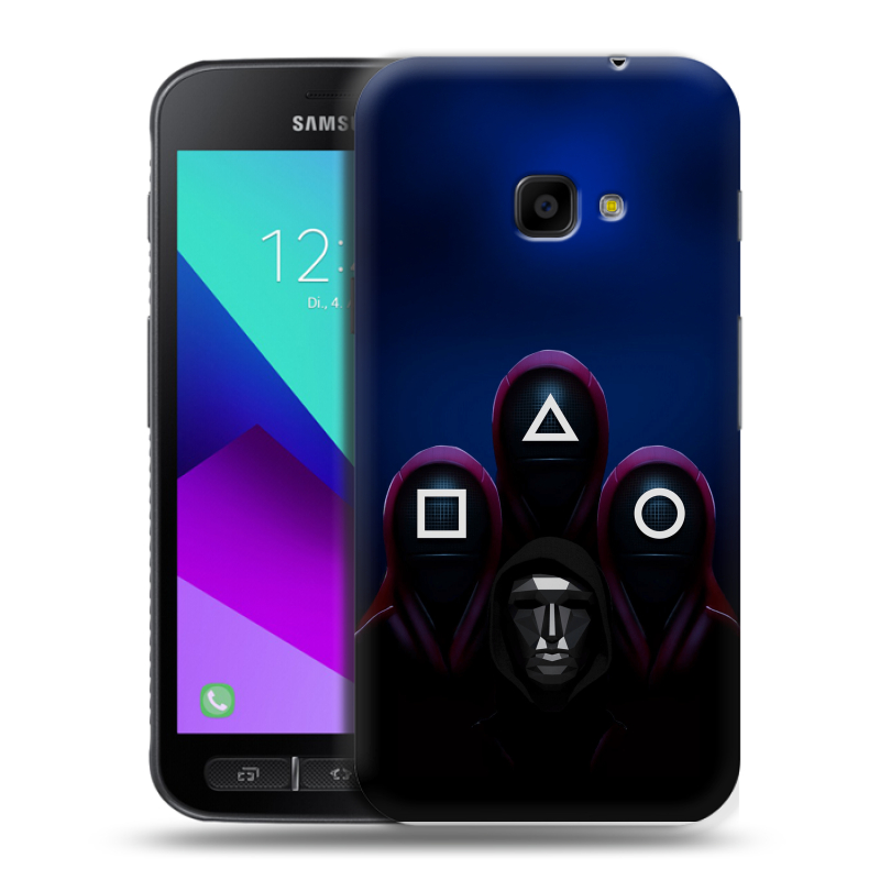 Пластиковый чехол на Samsung Galaxy Xcover 4 с принтом Игра Кальмара Пластиковый чехол на Samsung Galaxy Xcover 4 с принтом Игра Кальмара