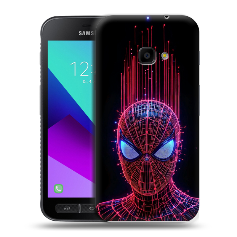 Пластиковый чехол на Samsung Galaxy Xcover 4 с принтом Spiderman Человек паук Пластиковый чехол на Samsung Galaxy Xcover 4 с принтом Spiderman Человек паук