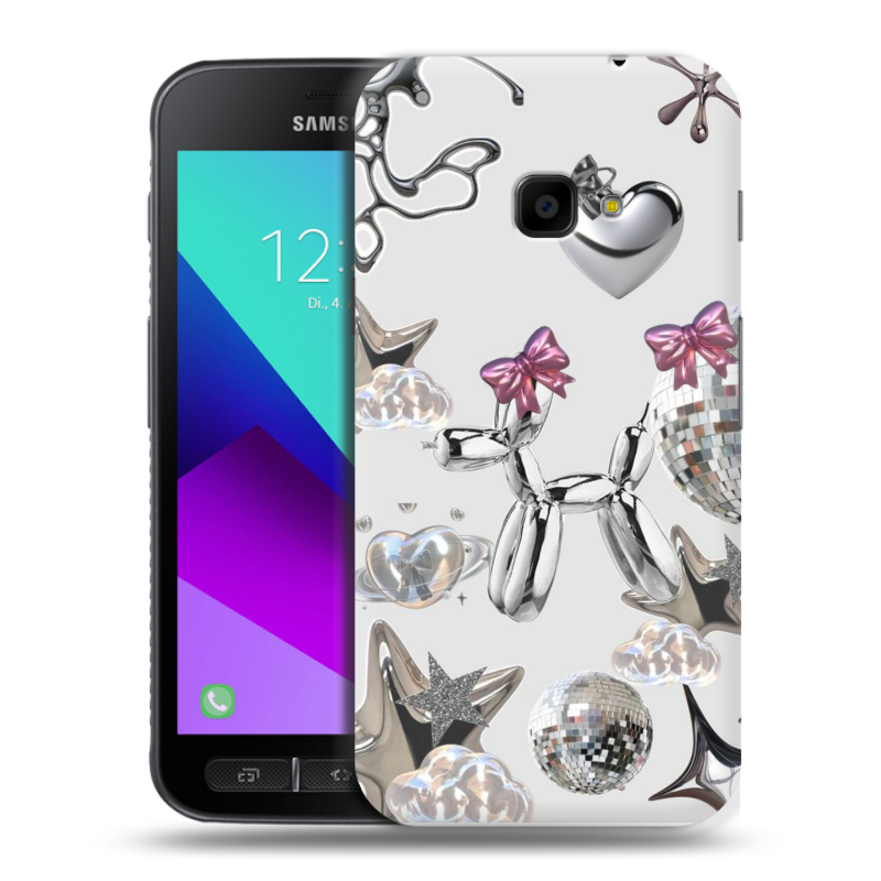 Пластиковый чехол на Samsung Galaxy Xcover 4 с принтом Y2K Пластиковый чехол на Samsung Galaxy Xcover 4 с принтом Y2K