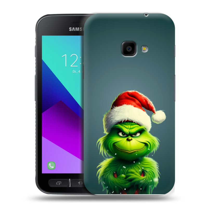 Пластиковый чехол на Samsung Galaxy Xcover 4 с принтом Новый год Пластиковый чехол на Samsung Galaxy Xcover 4 с принтом Новый год