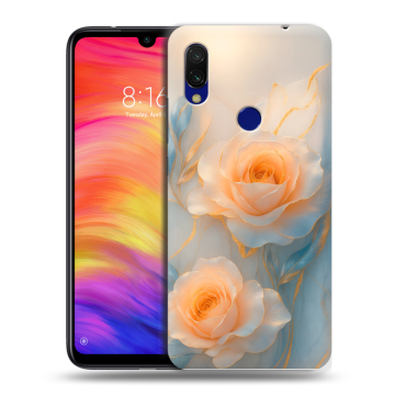 Силиконовый противоударный чехол на Xiaomi RedMi 7 с принтом Женский Силиконовый противоударный чехол на Xiaomi RedMi 7 с принтом Женский