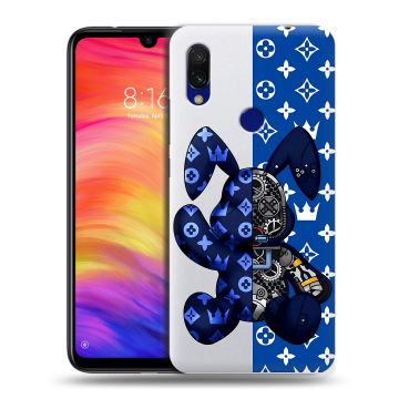 Силиконовый противоударный чехол на Xiaomi RedMi 7 с принтом Луи робот Силиконовый противоударный чехол на Xiaomi RedMi 7 с принтом Луи робот
