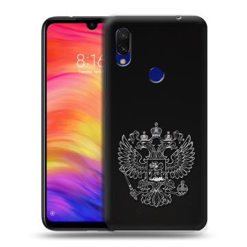Силиконовый противоударный чехол на Xiaomi RedMi 7 с принтом Герб России Силиконовый противоударный чехол на Xiaomi RedMi 7 с принтом Герб России