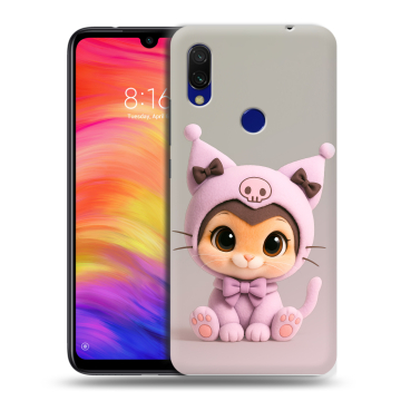 Силиконовый противоударный чехол на Xiaomi RedMi 7 с принтом Куроми Kuromi Силиконовый противоударный чехол на Xiaomi RedMi 7 с принтом Куроми Kuromi