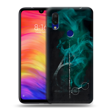 Силиконовый противоударный чехол на Xiaomi RedMi 7 с принтом Гарри Поттер Harry Potter Силиконовый противоударный чехол на Xiaomi RedMi 7 с принтом Гарри Поттер Harry Potter