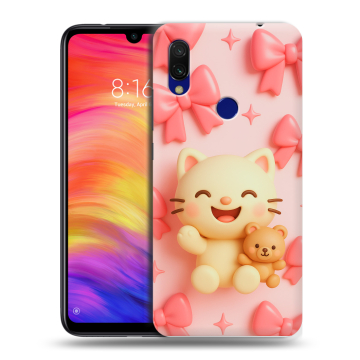 Силиконовый противоударный чехол на Xiaomi RedMi 7 с принтом для девочек Силиконовый противоударный чехол на Xiaomi RedMi 7 с принтом для девочек