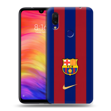 Силиконовый противоударный чехол на Xiaomi RedMi 7 с принтом Барселона Barcelona Силиконовый противоударный чехол на Xiaomi RedMi 7 с принтом Барселона Barcelona