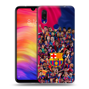 Силиконовый противоударный чехол на Xiaomi RedMi 7 с принтом Барселона Barcelona Силиконовый противоударный чехол на Xiaomi RedMi 7 с принтом Барселона Barcelona