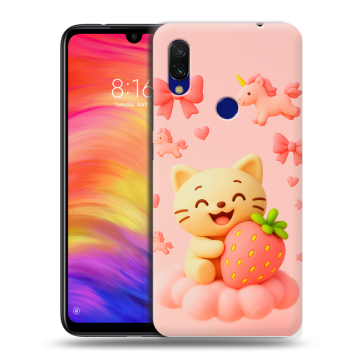 Силиконовый противоударный чехол на Xiaomi RedMi 7 с принтом для девочек Силиконовый противоударный чехол на Xiaomi RedMi 7 с принтом для девочек