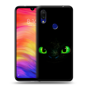 Силиконовый противоударный чехол на Xiaomi RedMi 7 с принтом Как приручить дракона Силиконовый противоударный чехол на Xiaomi RedMi 7 с принтом Как приручить дракона