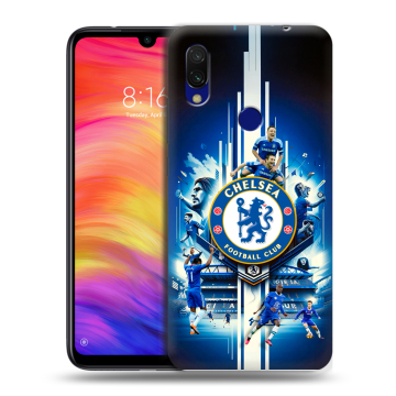 Силиконовый противоударный чехол на Xiaomi RedMi 7 с принтом Chelsea Челси Силиконовый противоударный чехол на Xiaomi RedMi 7 с принтом Chelsea Челси
