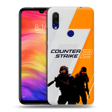 Силиконовый противоударный чехол на Xiaomi RedMi 7 с принтом Counter Strike Силиконовый противоударный чехол на Xiaomi RedMi 7 с принтом Counter Strike