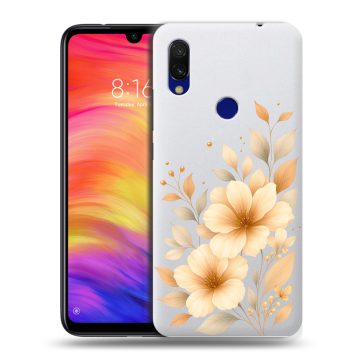 Силиконовый противоударный чехол на Xiaomi RedMi 7 с принтом для девушки Силиконовый противоударный чехол на Xiaomi RedMi 7 с принтом для девушки