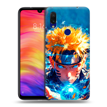 Силиконовый противоударный чехол на Xiaomi RedMi 7 с принтом Аниме Наруто Naruto Силиконовый противоударный чехол на Xiaomi RedMi 7 с принтом Аниме Наруто Naruto