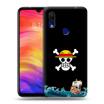 Силиконовый противоударный чехол на Xiaomi RedMi 7 с принтом One Piece Ван Пис Силиконовый противоударный чехол на Xiaomi RedMi 7 с принтом One Piece Ван Пис