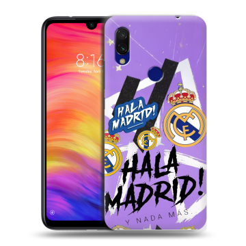 Силиконовый противоударный чехол на Xiaomi RedMi 7 с принтом Real Madrid Реал Мадрид Силиконовый противоударный чехол на Xiaomi RedMi 7 с принтом Real Madrid Реал Мадрид
