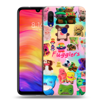 Силиконовый противоударный чехол на Xiaomi RedMi 7 с принтом Флагер Fuggler